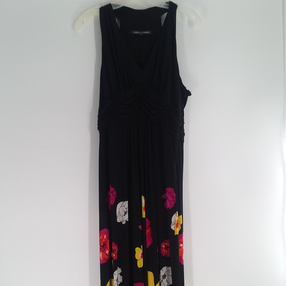 Joneswear Black Floral Maxi dress Size 12